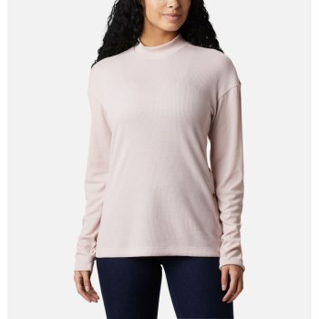 Columbia Ženske Majice S Kapuljačom - Pine Street Long Sleeve Knit Roze | DPIX-29375